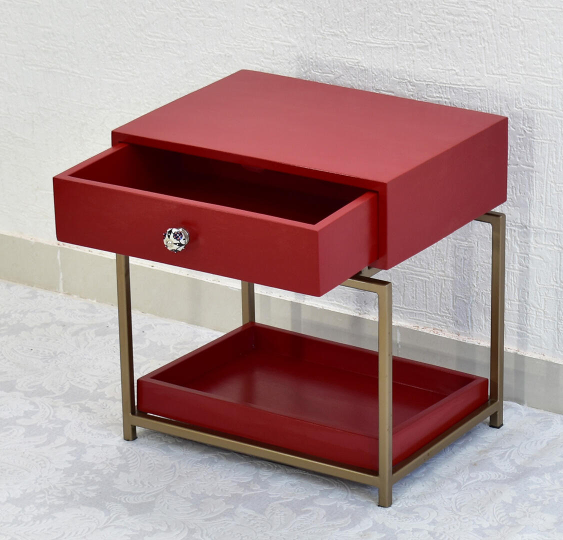 SamDecors-Red EVE Side Table